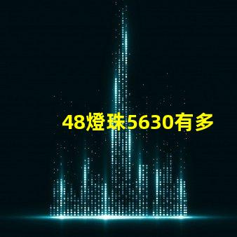 48燈珠5630有多少w 5630燈珠是多少瓦